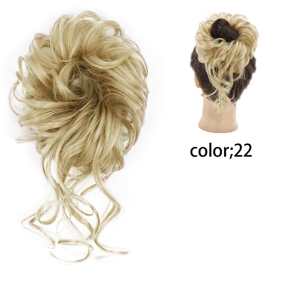 

MISSQUEEN Женская мода Беспорядочный вьющийся шиньон Синтетическое волокно Шиньон Вьющиеся волосы Пучок Шиньон для женщин Свадебная вечеринка Косплей Повседневная одежда