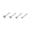 14 sztuk/zestaw Unisex C/O Kształt Rhinestone Stal nierdzewna Nose Stud Piercing Biżuteria