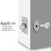 Thicken Invisible Door Lock Stainless Steel Privacy Lockset Easy Install Manager Lock