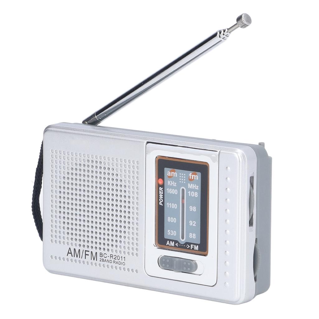 AM FM Radio Battery Power Supply Waterproof Plastic Material Portable Radio Receiver for Outdoor Entertaining