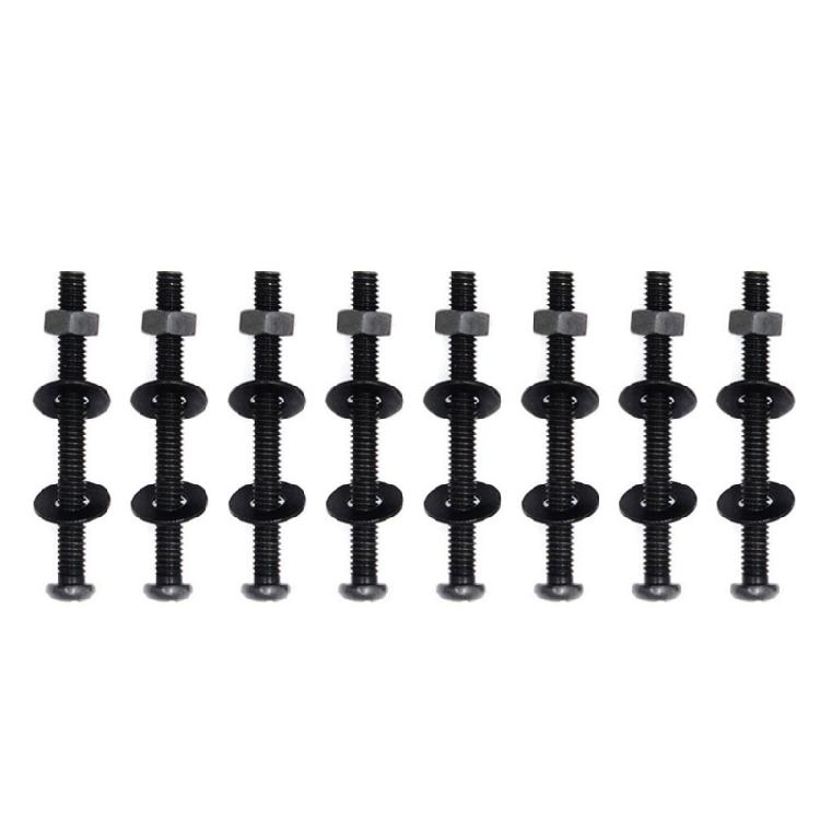 

8PCS Carbon Steel Cage Screw Set Computer Case Cooling Fan Installation Screws Carbon Steel Socket Type with Nuts 42mm