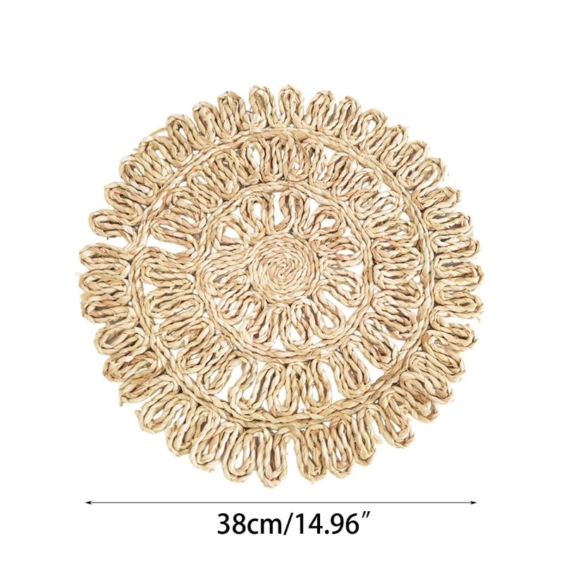 Hangings Weave Plate Wall Decorations Straw Rattan Round Basket Decorations