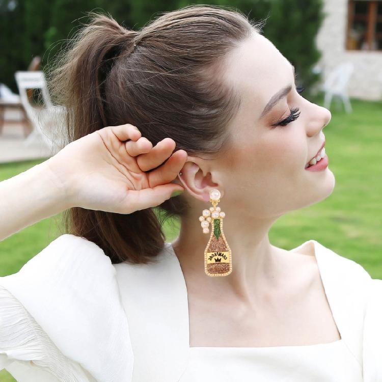Chic Festivals Champagne Earrings,Stud Earrings Sophistications Fashion Jewelry