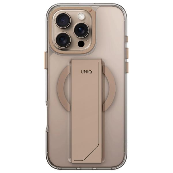 Uniq Etui Heldro Max Iphone 16 Pro 6.3  Magclick Charging Złoty/Taupe Gold