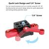 HDRIG Quick Adjust Groove Slide Clamp with 1/4" Screw for Monitor Expansion