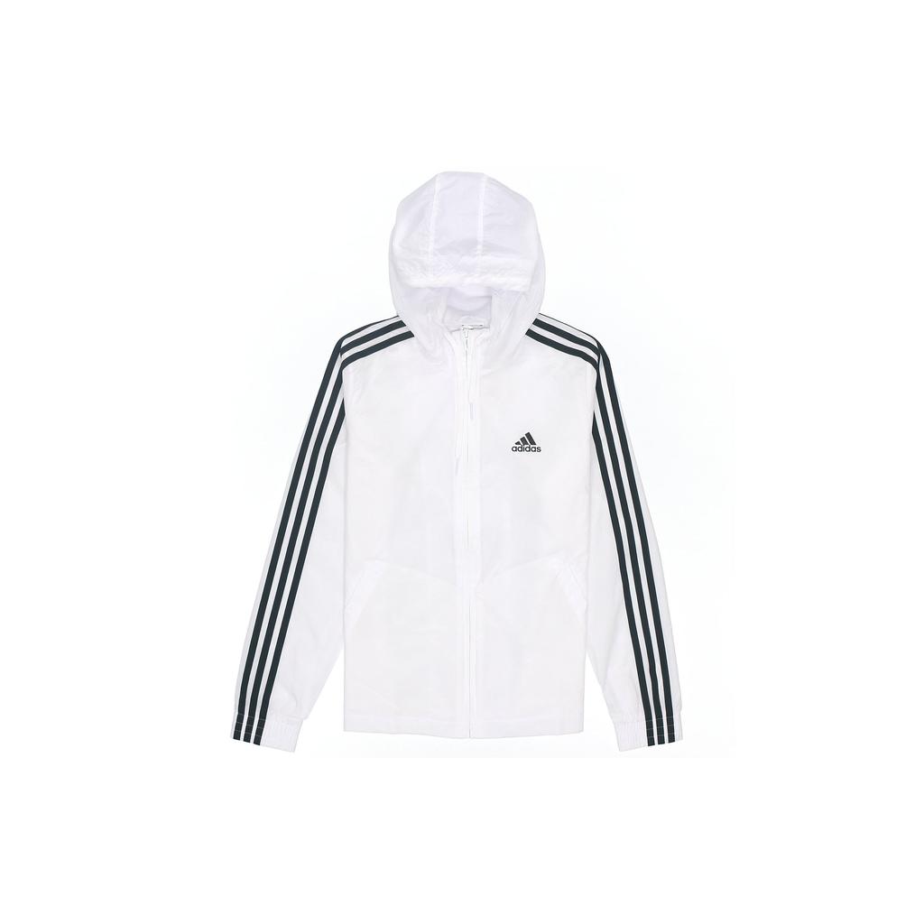 Adidas 3-Stripes Hooded Track Jacket Women Outerwear White H10243