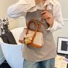2025 Popular Niche Design Texture Handbag New Large-capacity Fashion Commuter Contrasting Color Tote Bag Women