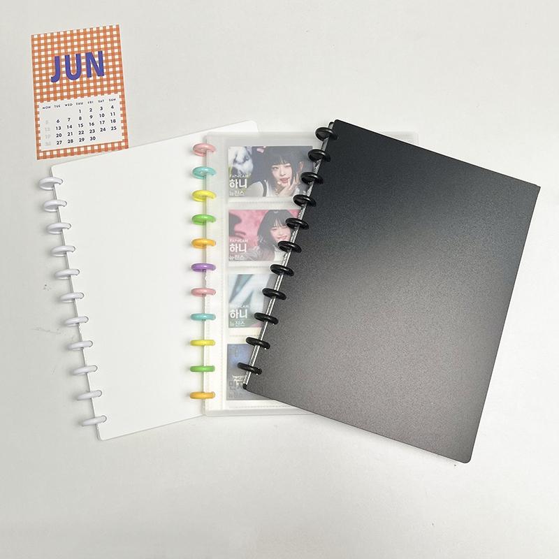 8 Grids Binder Photocards Black White Photo Cover Photocard Holder Picture Protector Kpop Idol Photo Albums Sticker Book Binder