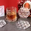 Diy Crystal Epoxy Hexagon Square Coaster Mirror Silicone Mold Dish Tray Mold for Casting with Resin Concrete Cement
