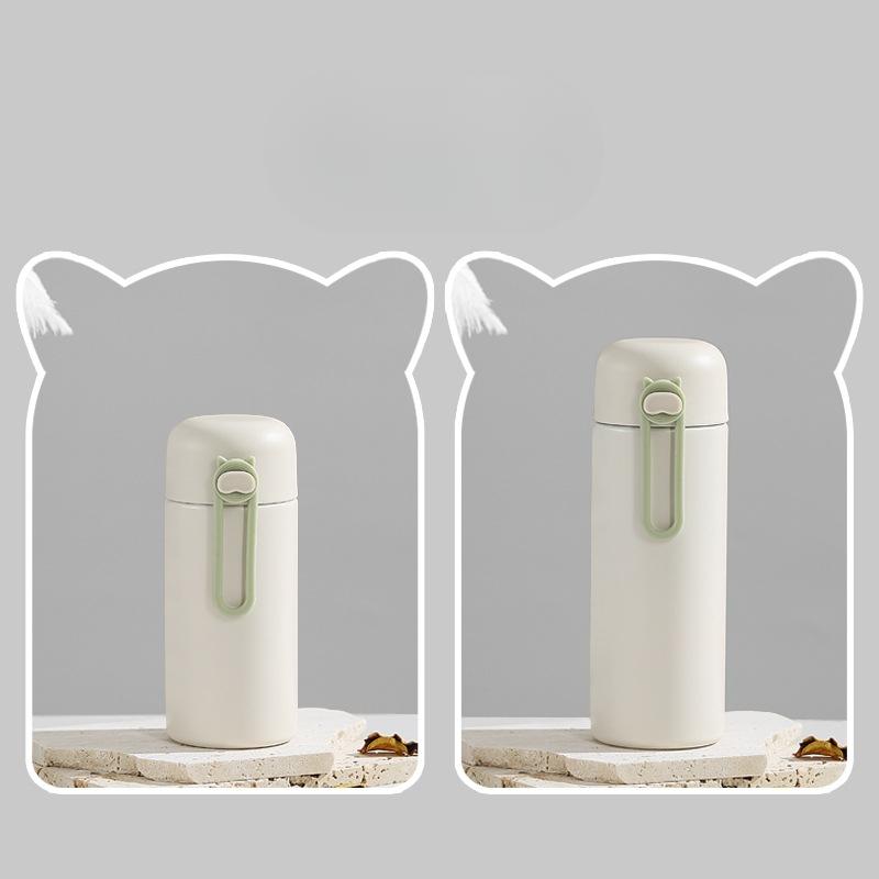 

Простая, высокого уровня внешний вид, мини-карманная чашка для студентов, модная, вакуумная, гороховая чашка, портативная, из нержавеющей стали, термос-чашка 200ml