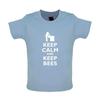 Keep Calm And Keep Bees -Baby Kids Boys Girls Unisex T-Shirt / Romper Tees Top- Bee Watchman Keeping Beekeeper