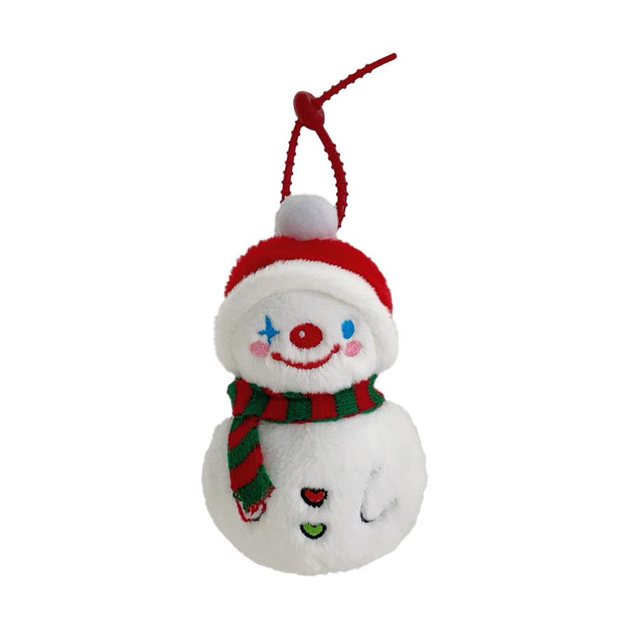 Christmas Snowman Plush Toy With Pp Cotton Filling For Holiday Gift Decor