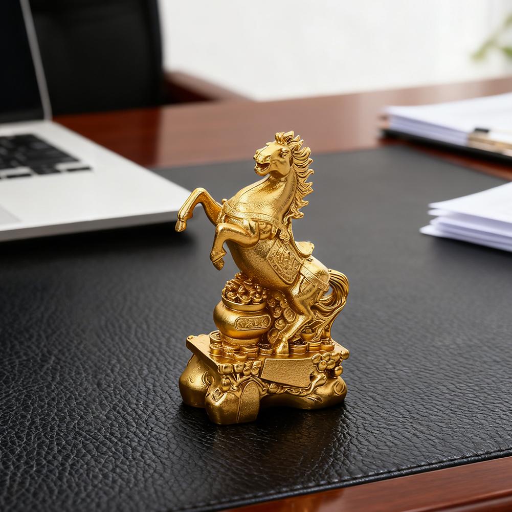Statue 2026 Year Of The Horse Feng Shui Zodiac Animal Sculpture Fortune Wealth Ornament For Desktop Bookshelf Decorative