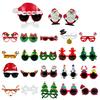 Christmas Santa Beard Glasses Frame Holiday Party Eyeglasses Costume Eyewear Party Favors Decorations for Kids Adults