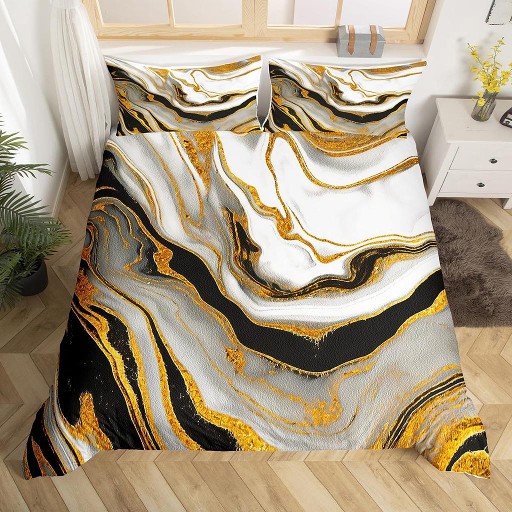 Purple Marble Duvet Cover Single Twin Full King Abstract Comforter Cover Marble Watercolor Bedding Set Ultra Soft Cozy 3 Pieces