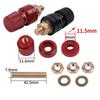 1Pcs 200A Binding Post M8 Thread 555 Type Brass Binding Post For Welding Machines Red Black Posts Terminal Blocks Power Supply