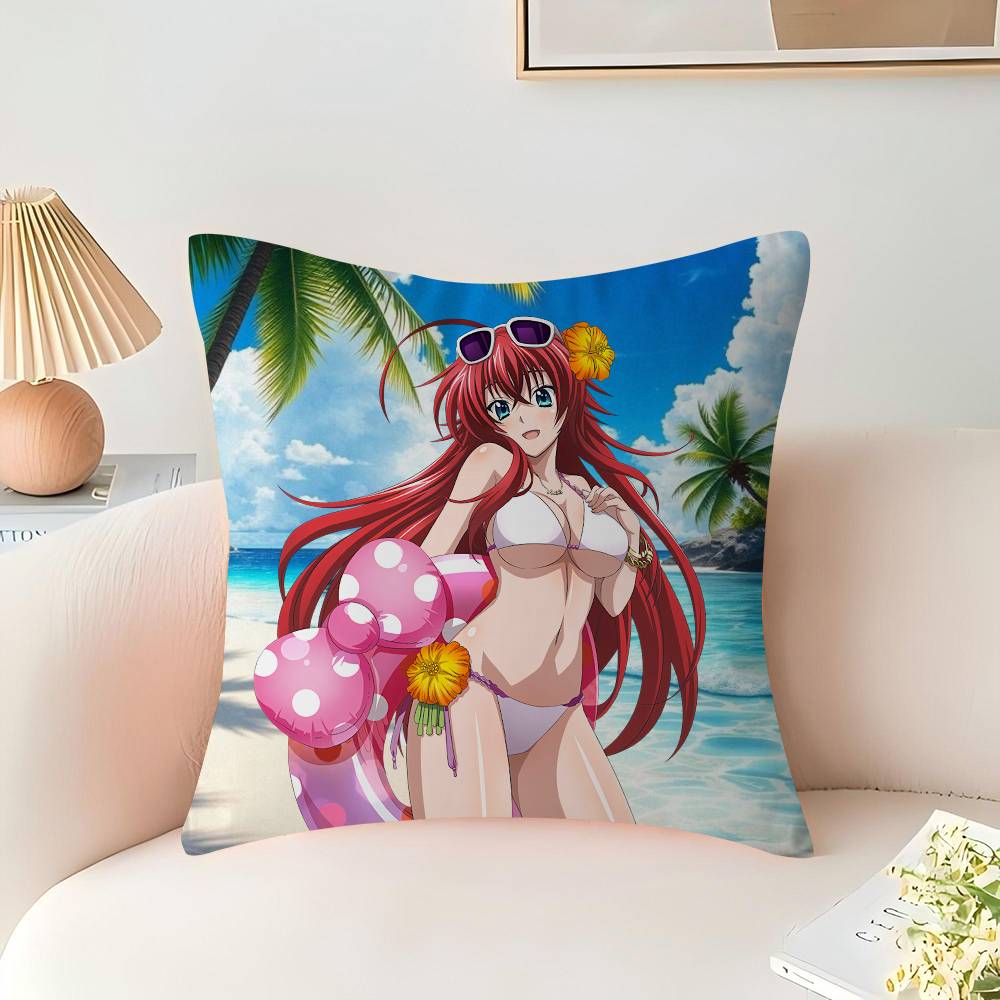 Anime R-Rias-Gremory Pillowcase 45x45cm Cute Pillowcase Living Room Sofa Cushion Cover Bedroom Home Decoration Children's Gift