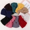 Hairband Autumn Winter Knitted Headband Hair Accessories Ear Warmer Headband Cross Knot Hairband