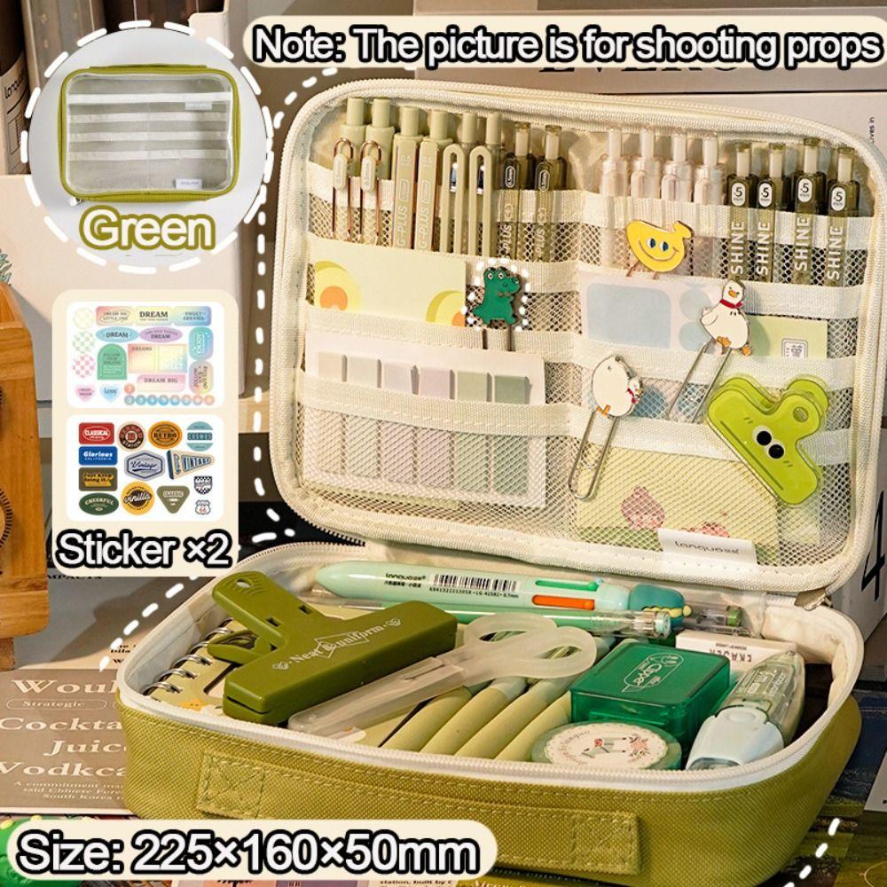Candy Colors Large Capacity Simple Pen Bag Creative Stationery Pencil Cases Student