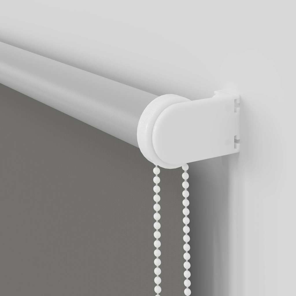 Blackout Roller Blind Grey 160x210 cm Fabric Width 156.6 cm Polyester