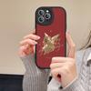 Mittelalter Retro Amor Engel Handyhülle Für Iphone 16 15 14 13 12 11 Pro Max Plus Leder Weiche Rückabdeckung