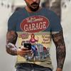 Vintage Motorcycle T Shirt For Men 3D Racing Girl Short Sleeve Tops Street Men's Biker T-shirt Oversized Tee Shirt Clothing