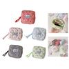 Cherries Decoration Sanitary Pad Storage Bag Water Resistant Practical Polyester Organizer For Travel Cosmetic