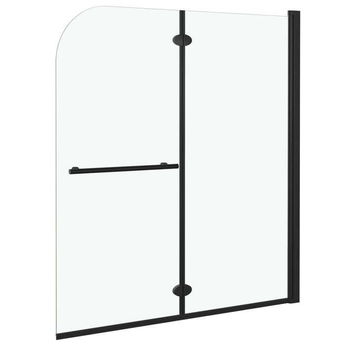 VidaXL Cabine de Douche Pliable 2 Panneaux Paroi de Douche Cabine de Baignoire Ecran de Douche Salle de Bain Maison 147194