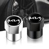 4pcs Car Wheel Tire Valve Caps Air Stem Covers For KIA K3 Sportage Carnival K5 Seltos Pegas KX1 EV5 Sonet EV6 K4 EV3 Ceed Cerato