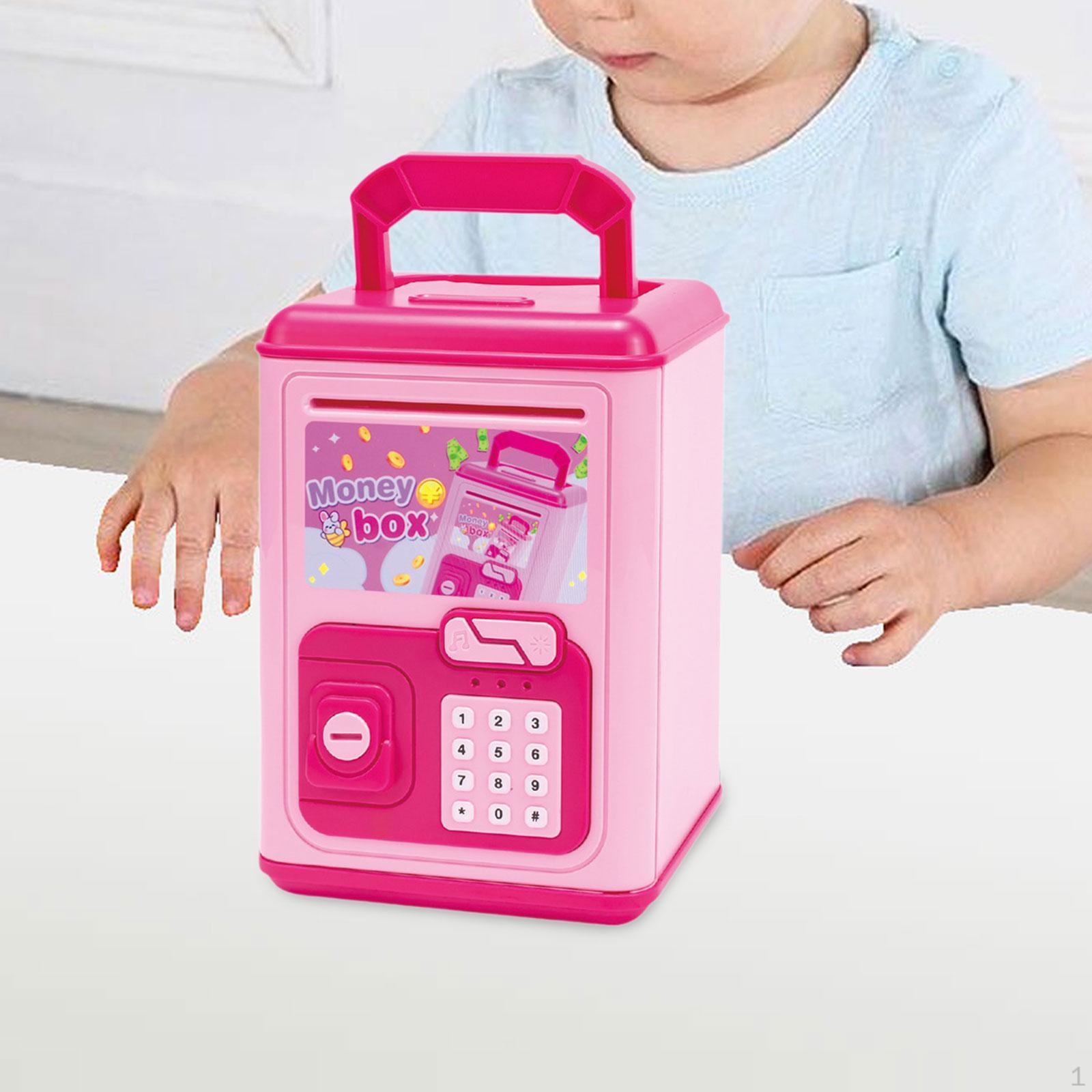 

Детская копилка Коробка для сбережений Денежная копилка Подарок на день рождения Легкое украшение Многоцелевой домашний декор розы красного