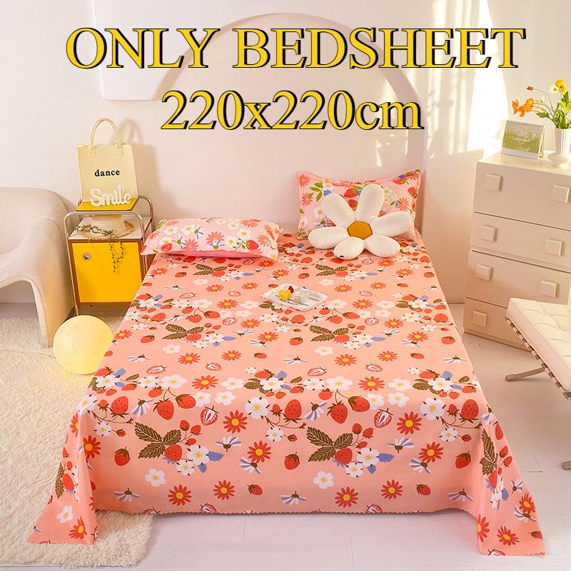 Bettlaken Hautfreundlich Gebürstet Verdickt Doppel Einzelbett Mehrspezifikationslaken für Alle Jahreszeiten