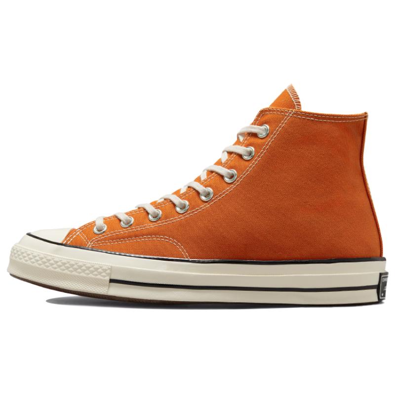 Converse 1970s Chuck Taylor All Star Hi comfortable and versatile durable and breathable high-top canvas shoes unisex sunset orange