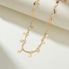 Womens Gold Color Star Pendant Choker Necklace