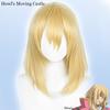 Gold-colored Howl Cosplay Wig With Realistic Scalp Top