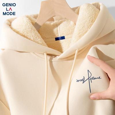 GENIOLAMODE Men's Heavyweight Fleece Lined Hoodie