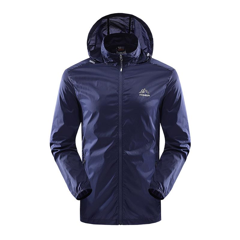 Fashion Sunscreen Clothing Men's Summer Casual Outdoor Hooded Jacket Sunscreen Clothing Outdoor Quick-drying Clothes