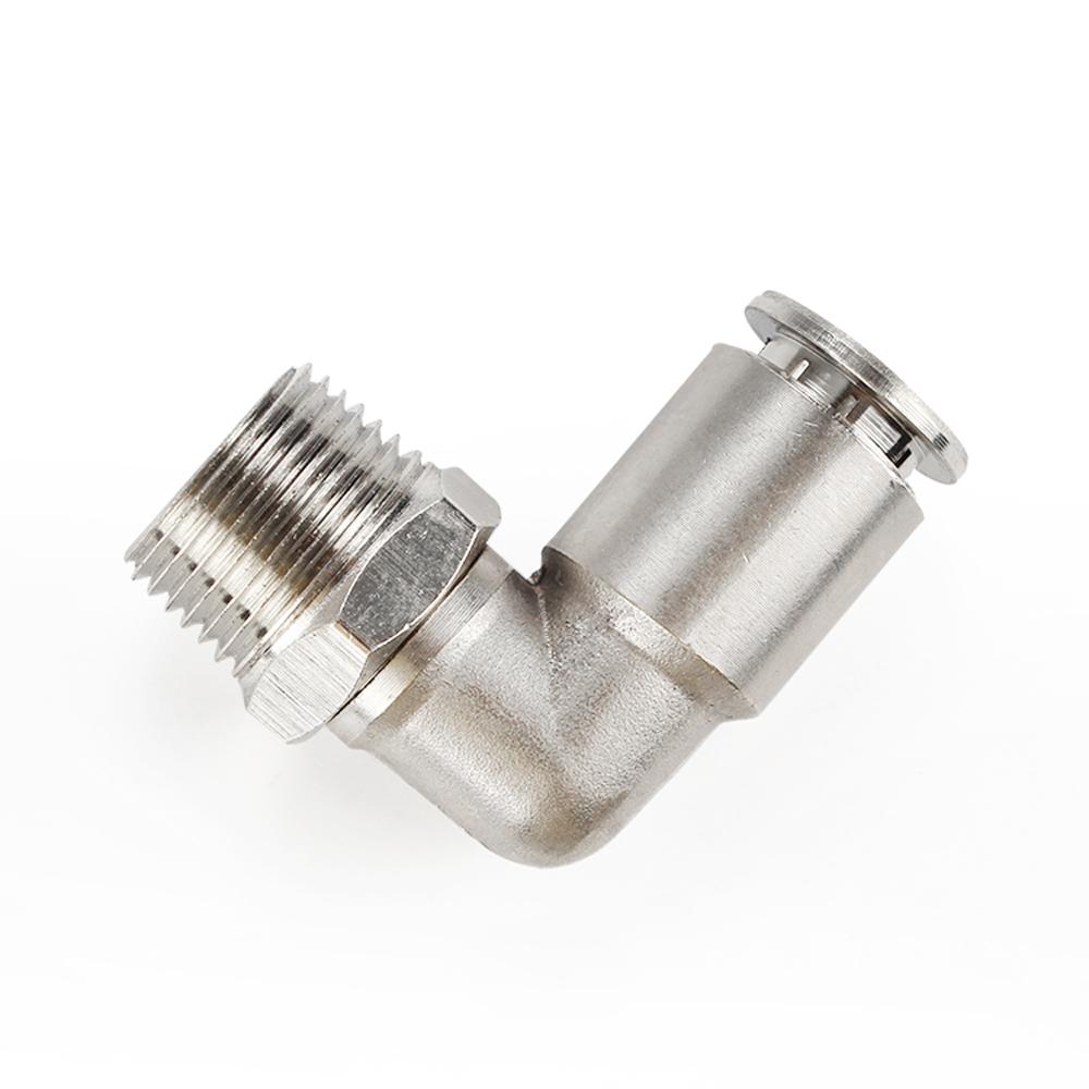 Pneumatik-Steckverbinder M5 1/8" 1/4" 3/8" 1/2" BSPT Außengewinde Vernickeltes Messing Steckverbindung Schnellkupplung Luftanschluss Sanitär