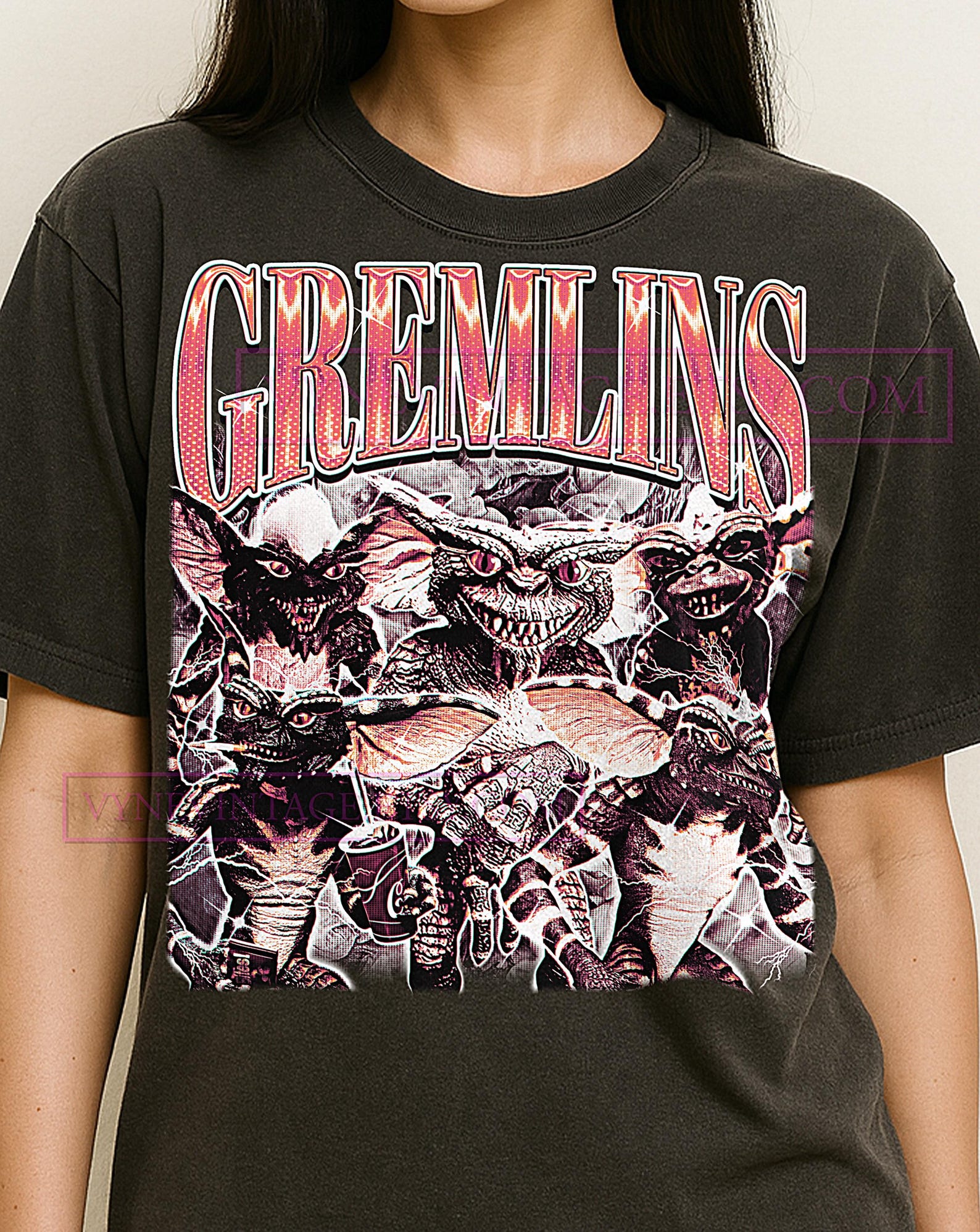 Gremlins Shirt, 90s Vintage Retro Bootleg Gremlins T-Shirt, Classic Creature Graphic Tee, Retro Horror Comedy Fan Shirt S