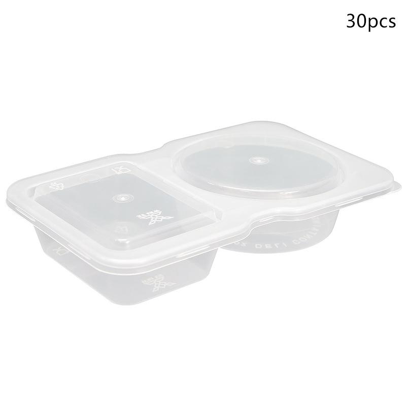 

10/20/30 шт. Двойной контейнер для приправ, двойной контейнер для закусок для соусов на вынос, дорожные закуски 30PCS