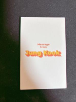 [USED] BTS Jung Kook Butter Message Card