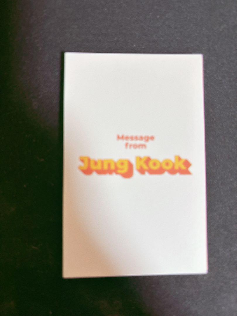 

[Б/У] BTS Чонгук Карточка с посланием Butter