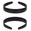 5 piezas 15/20/25/30 mm Negras Blancas Lisas Plástico Planas Diademas para el Pelo Material Ecológico Sin Dientes Diademas Accesorios para el Cabello DIY