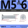 GB819 Zinc-Plated Carbon Steel Phillips Countersunk Screws: M2-M10