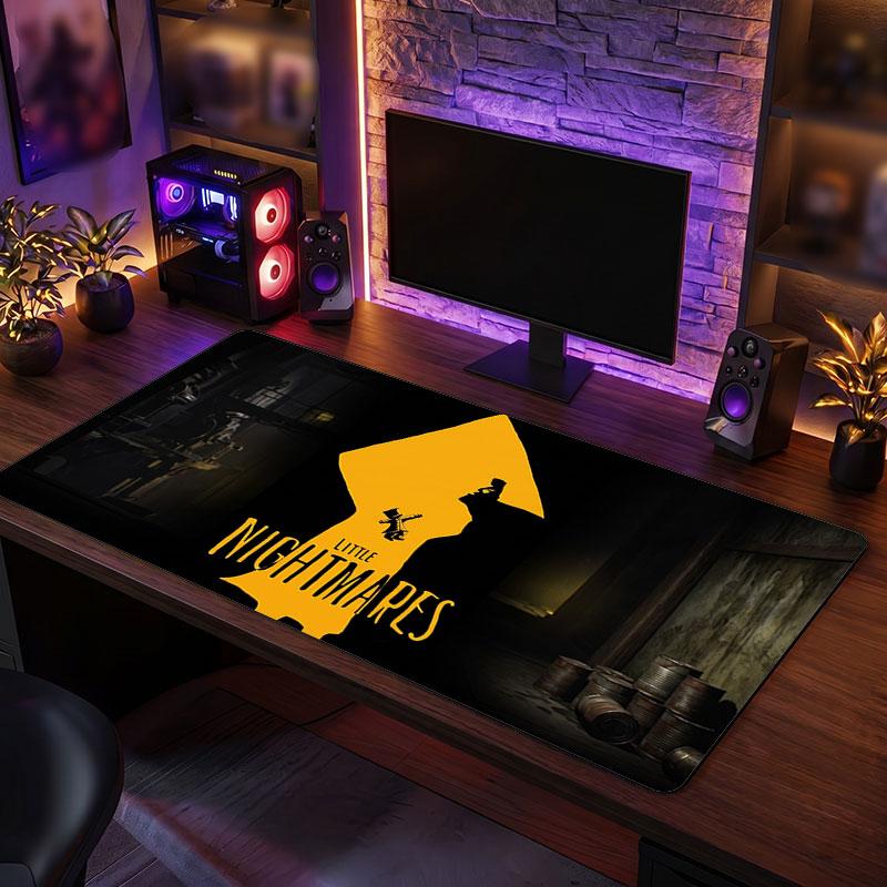 Großes MauspaddLittle Nightmares Six Mono Erweitert Weiche Schreibtischmatte Gaming Büro Computer Tisch Dekorationsmatte