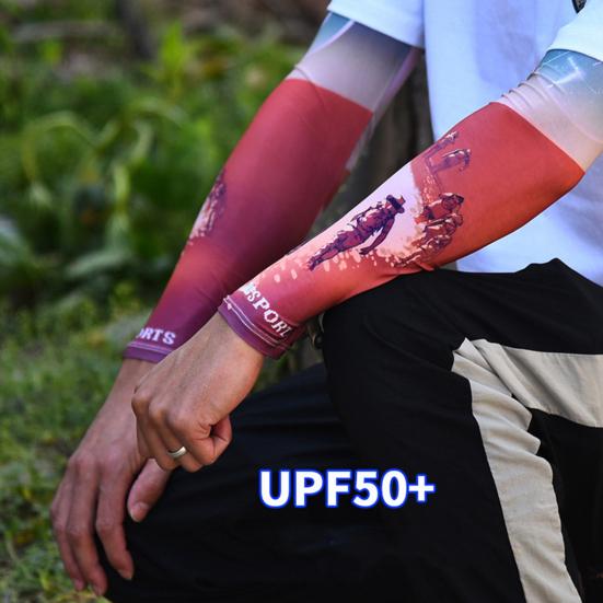 Cheap Arm Sleeves Face Hood Antislip Cooling Unisex Breathable Print
