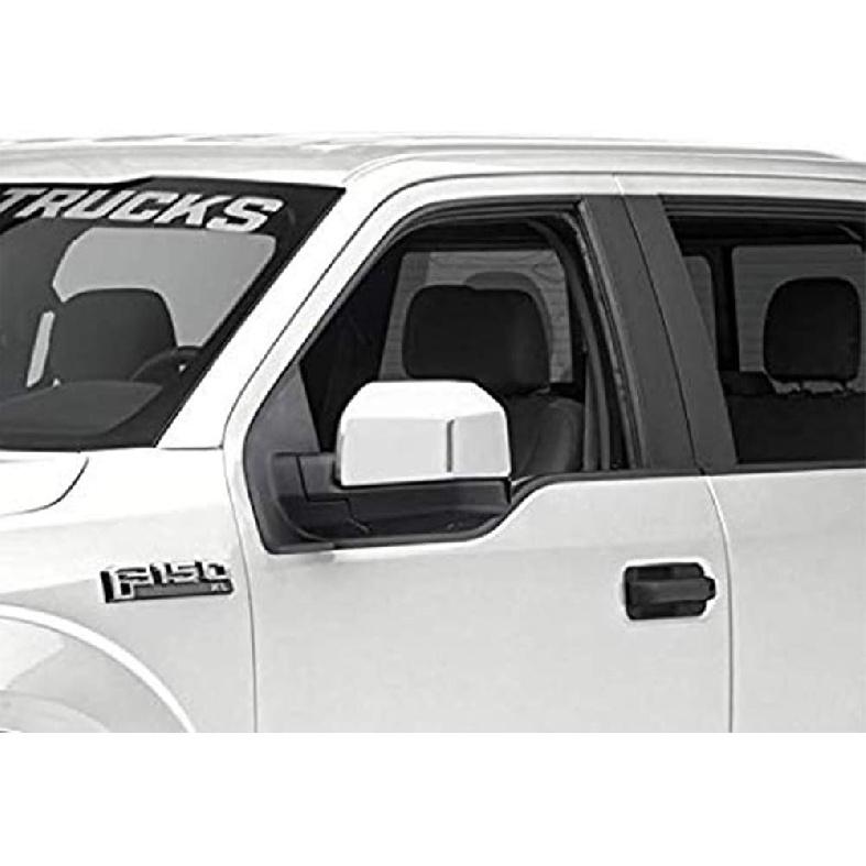 Quality Accessories Triple Chrome Plated Full Mirror Covers Compatible with Ford F150