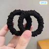5Pcs Simple  Classic Large Stretch Hair Ties For Women Girls Thick Seamless High Ponytail Holders Elastic Hair Scrunchies
