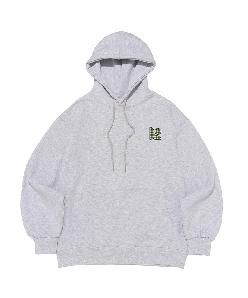 Small Check Symbol Logo Hoodie (White Melange)