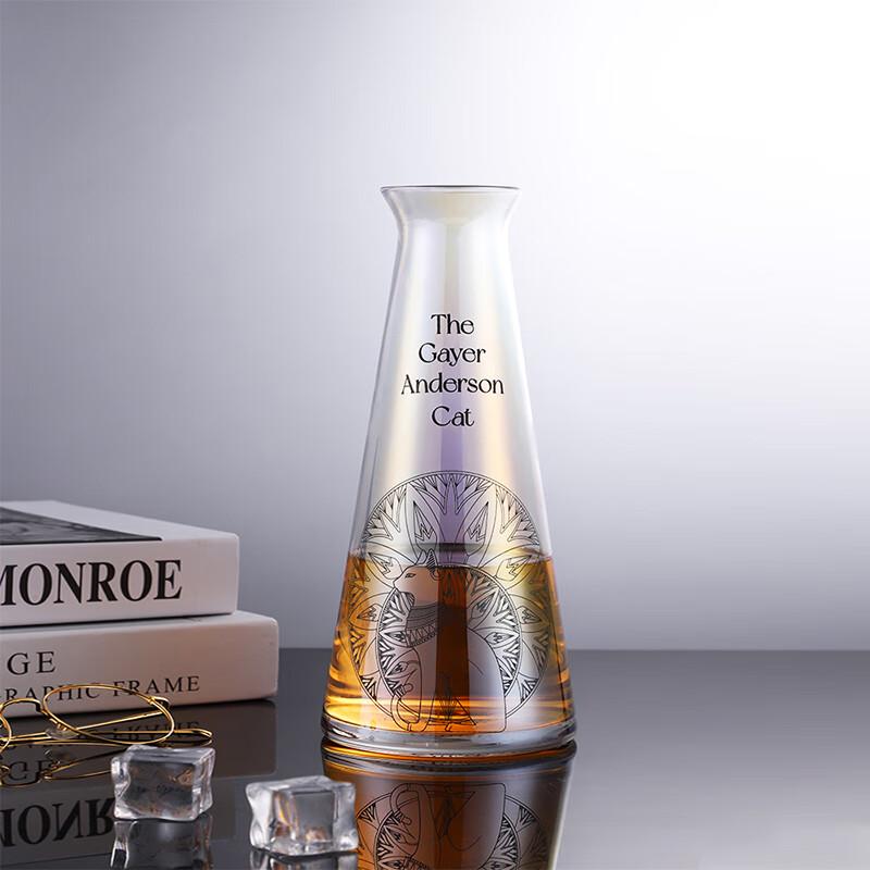 British Museum Forest Cat Electroplated Glass Beverage Set