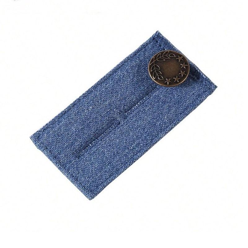 

Многоцелевые удлинители для брюк, эластичные удлиненные кнопки, регулируемые самодельные застежки для джинсовой одежды, удлинительные кнопки для джинсовой одежды синий